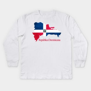 República Dominicana - Dominican Republic Flag Kids Long Sleeve T-Shirt